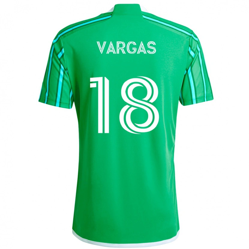 Danxen Men Obed Vargas #18 Green White Home Jersey 2025/26 T-Shirt