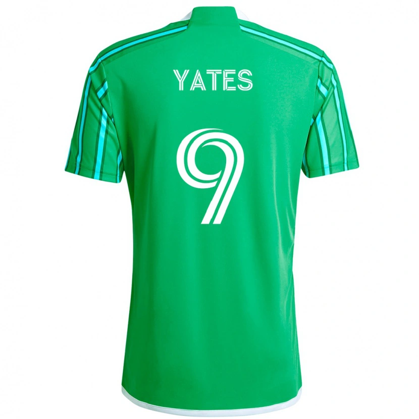 Danxen Men Summer Yates #9 Green White Home Jersey 2025/26 T-Shirt