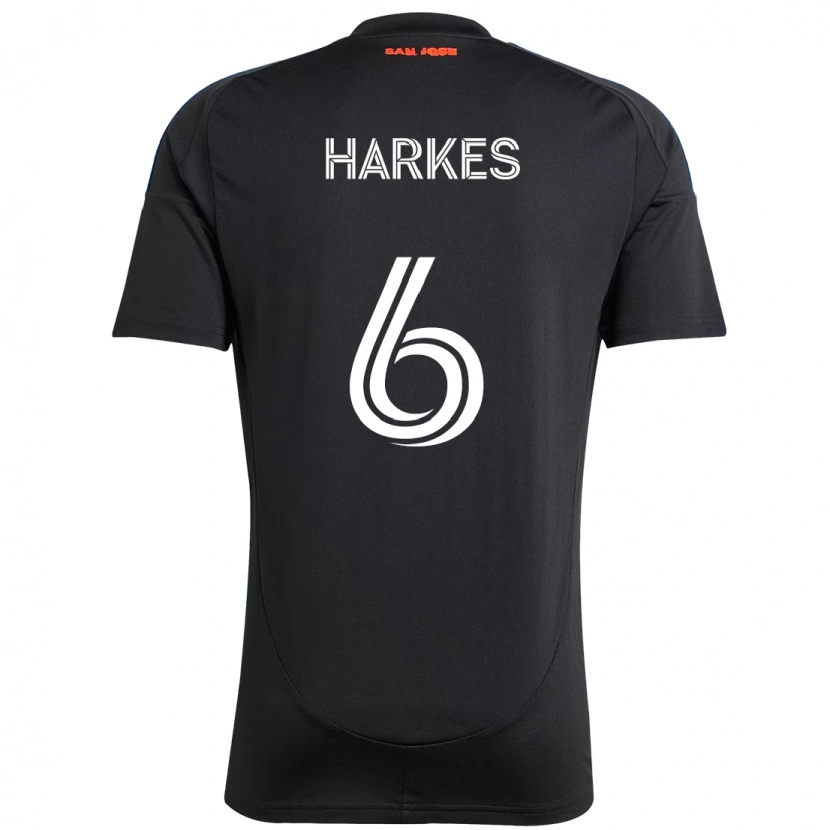 Danxen Men Ian Harkes #6 Black Dark Blue Home Jersey 2025/26 T-Shirt