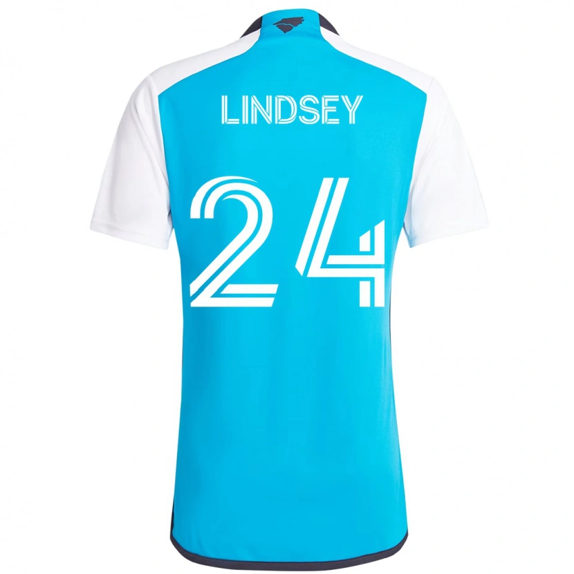 Danxen Men Jaylin Lindsey #24 Sky Blue White Home Jersey 2025/26 T-Shirt