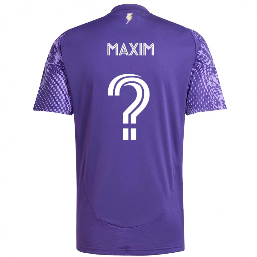 Danxen Men Luca Maxim #0 Purple White Home Jersey 2025/26 T-Shirt
