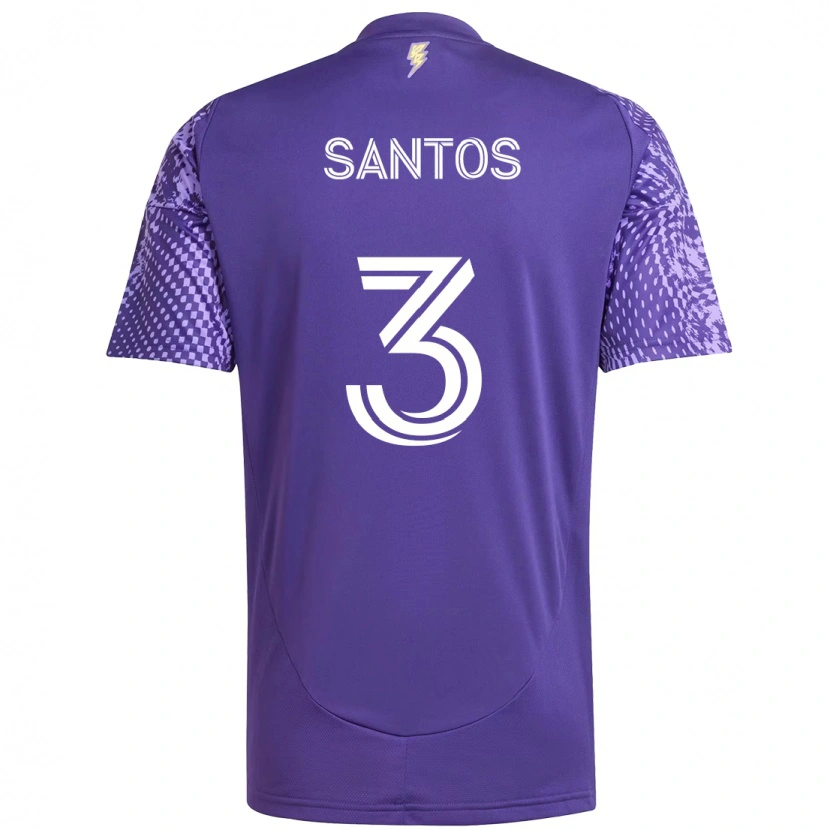 Danxen Men Rafael Santos #3 Purple White Home Jersey 2025/26 T-Shirt