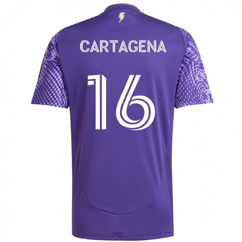 Danxen Men Wilder Cartagena #16 Purple White Home Jersey 2025/26 T-Shirt