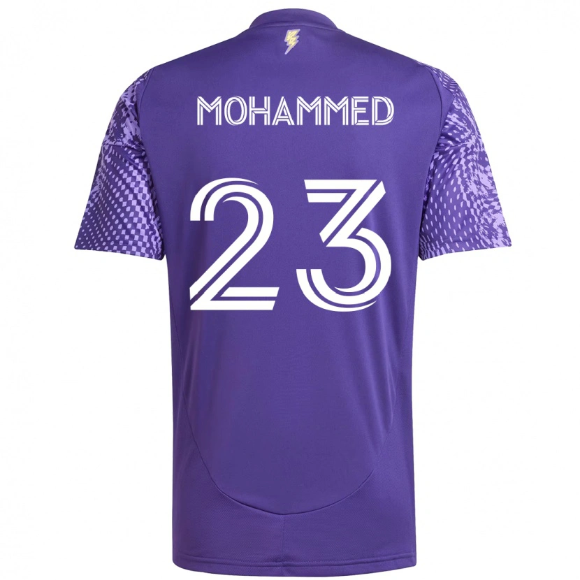 Danxen Men Shak Mohammed #23 Purple White Home Jersey 2025/26 T-Shirt