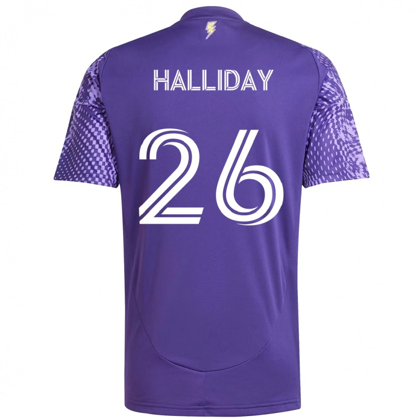 Danxen Men Michael Halliday #26 Purple White Home Jersey 2025/26 T-Shirt