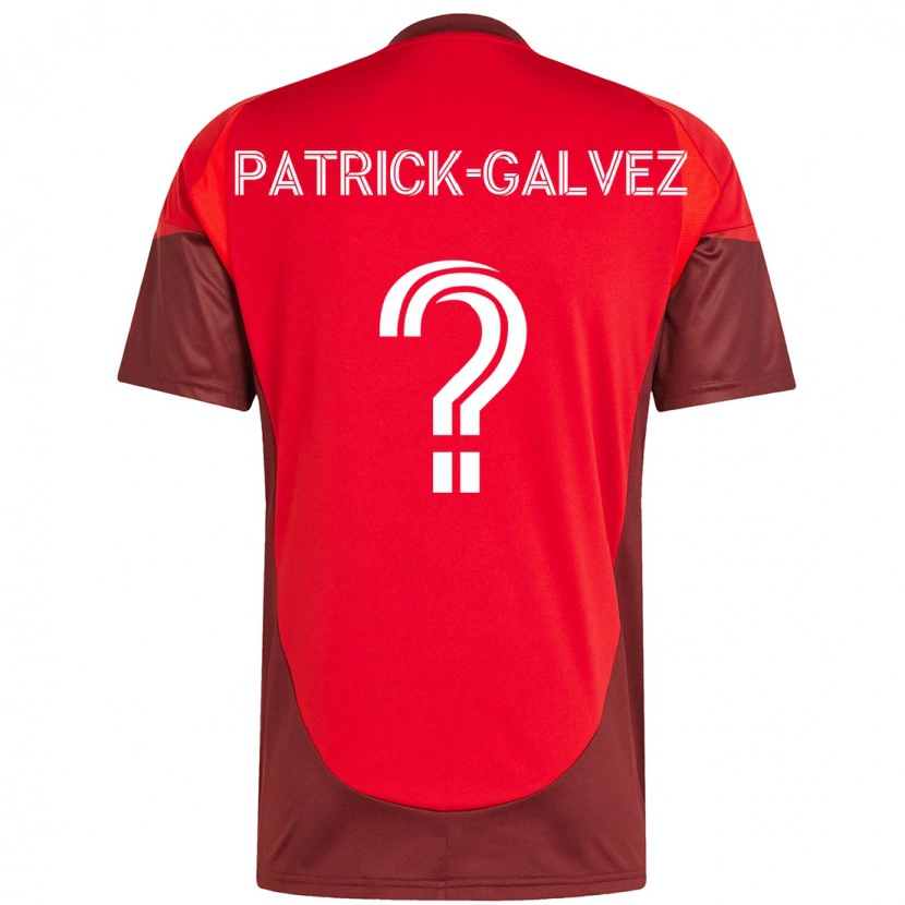 Danxen Men Pablo Patrick-Galvez #0 Red White Home Jersey 2025/26 T-Shirt