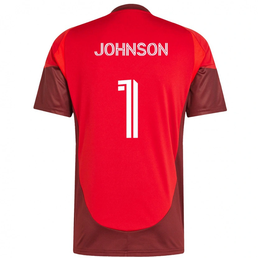 Danxen Men Sean Johnson #1 Red White Home Jersey 2025/26 T-Shirt