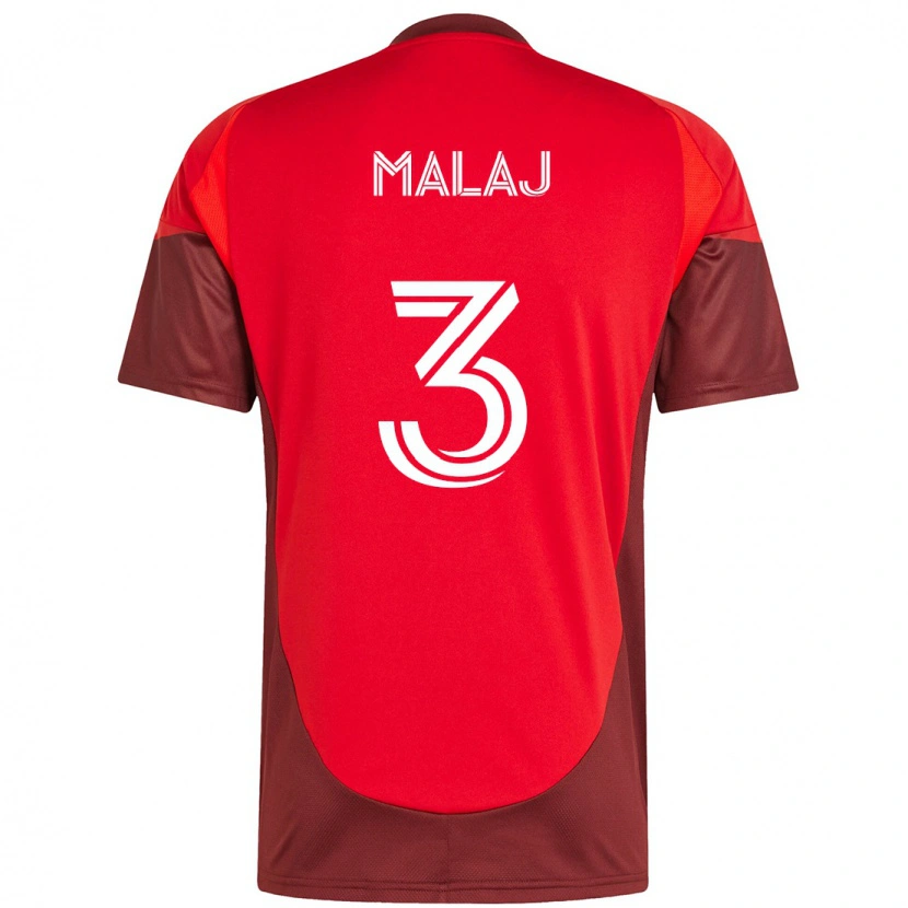Danxen Men Albert Malaj #3 Red White Home Jersey 2025/26 T-Shirt