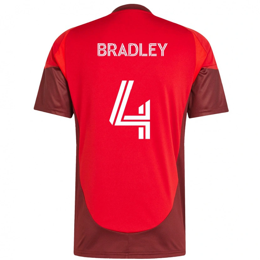 Danxen Men Michael Bradley #4 Red White Home Jersey 2025/26 T-Shirt