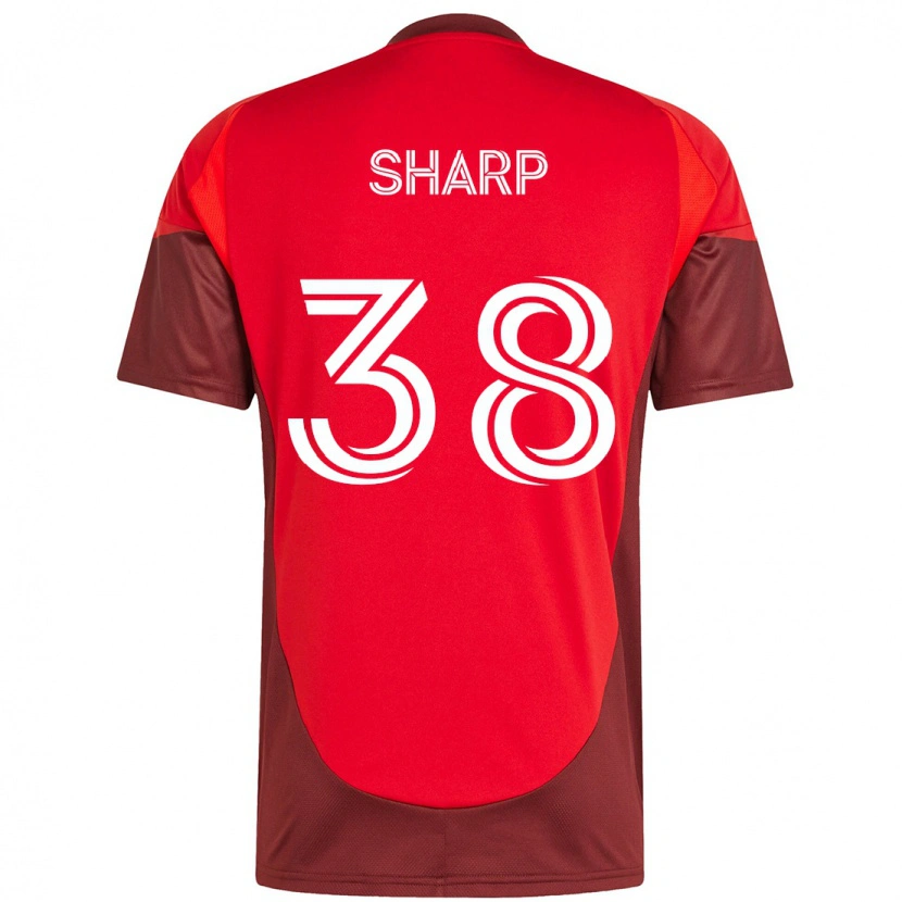 Danxen Men Charlie Sharp #38 Red White Home Jersey 2025/26 T-Shirt