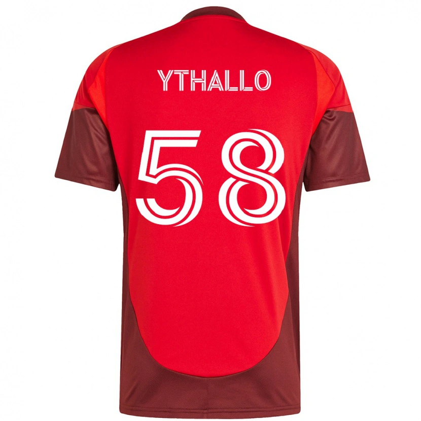 Danxen Men Ythallo #58 Red White Home Jersey 2025/26 T-Shirt
