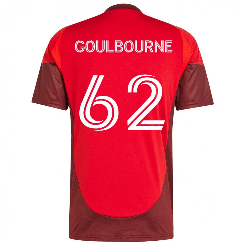 Danxen Men Rohan Goulbourne #62 Red White Home Jersey 2025/26 T-Shirt