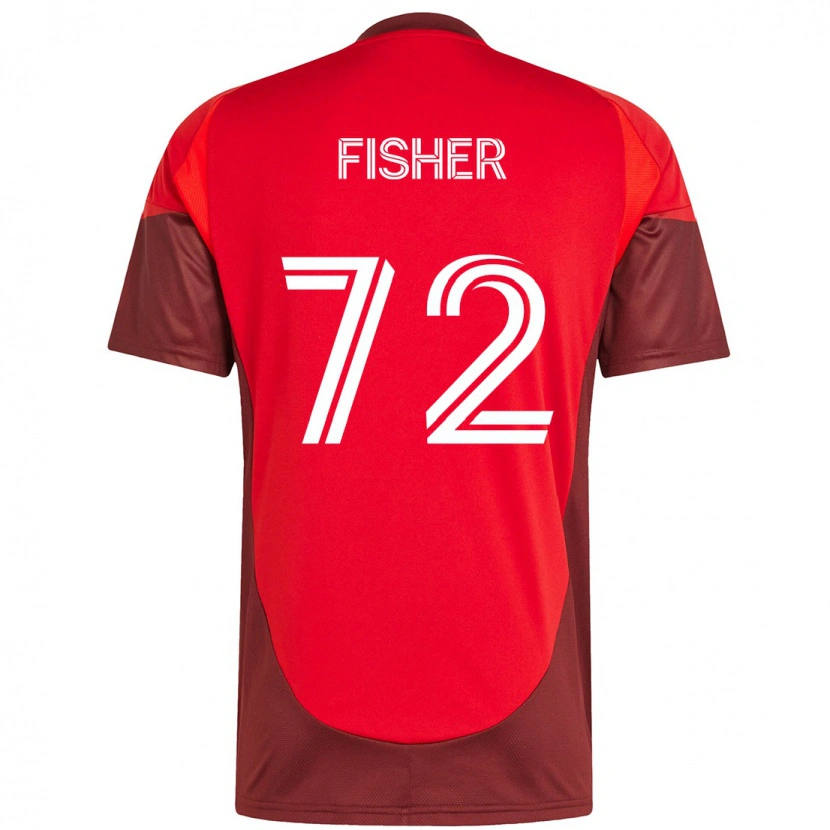 Danxen Men Mark Fisher #72 Red White Home Jersey 2025/26 T-Shirt