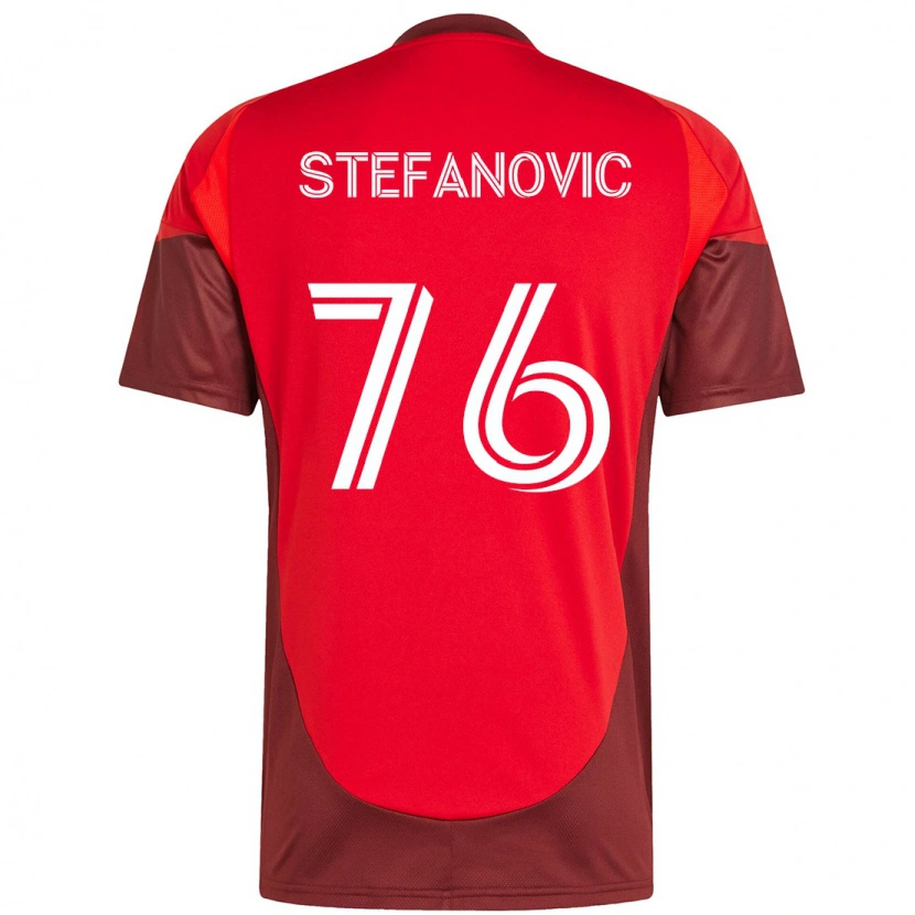 Danxen Men Lazar Stefanovic #76 Red White Home Jersey 2025/26 T-Shirt