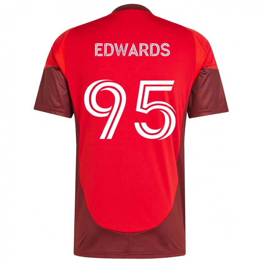 Danxen Men Nathaniel Edwards #95 Red White Home Jersey 2025/26 T-Shirt