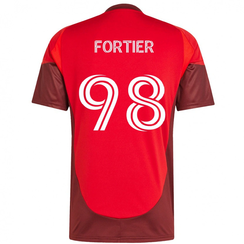 Danxen Men Kristjan Fortier #98 Red White Home Jersey 2025/26 T-Shirt