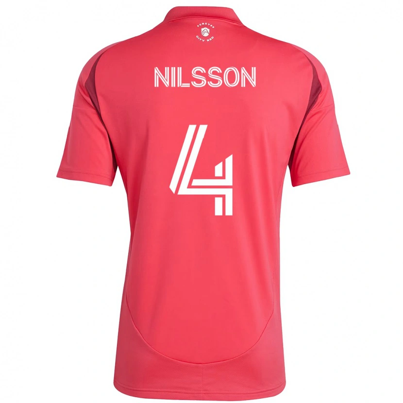 Danxen Men Joakim Nilsson #4 Magenta White Home Jersey 2025/26 T-Shirt