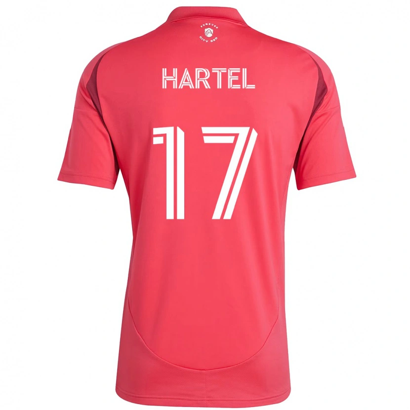 Danxen Men Marcel Hartel #17 Magenta White Home Jersey 2025/26 T-Shirt