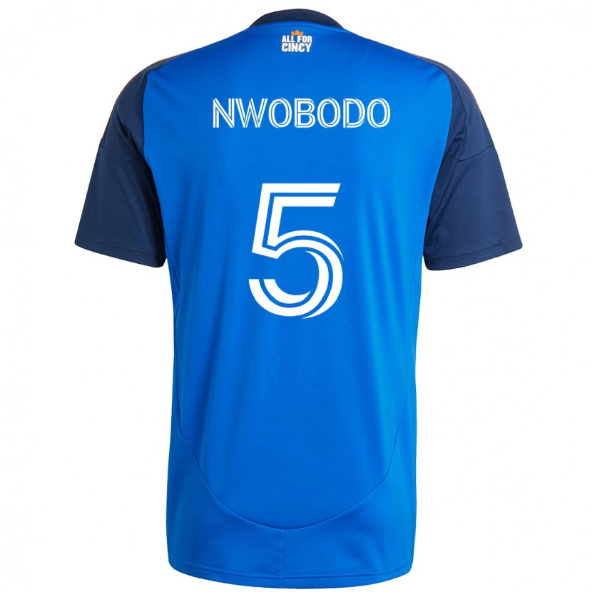 Danxen Men Obinna Nwobodo #5 Dark Blue Orange Home Jersey 2025/26 T-Shirt