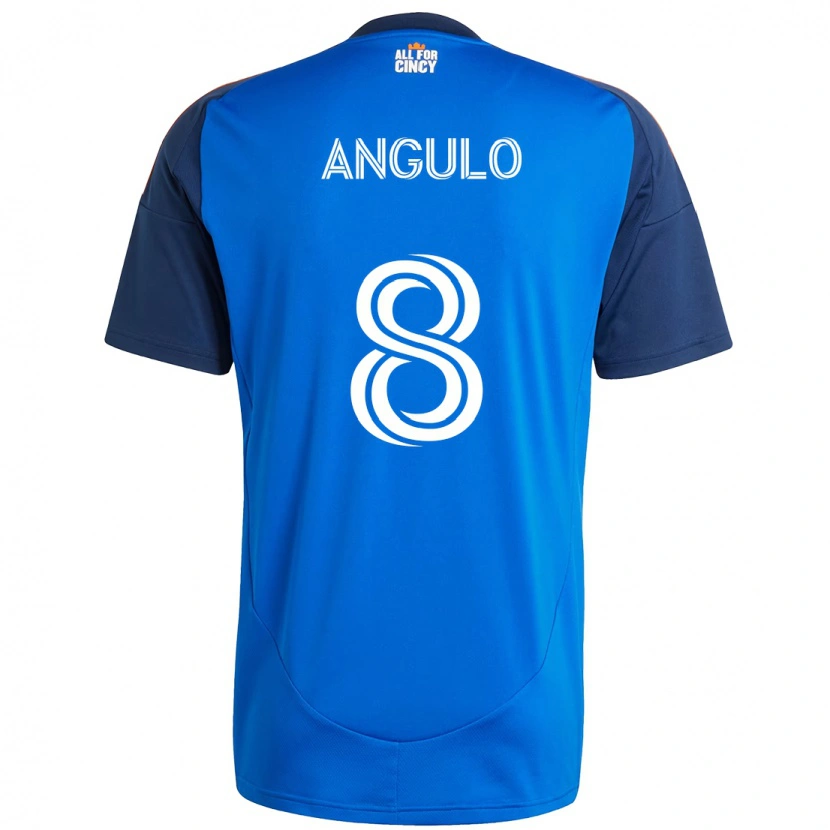 Danxen Men Marco Angulo #8 Dark Blue Orange Home Jersey 2025/26 T-Shirt