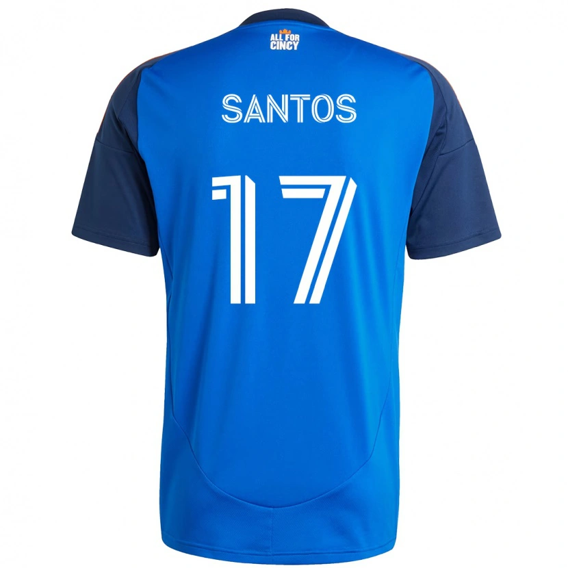 Danxen Men Sergio Santos #17 Dark Blue Orange Home Jersey 2025/26 T-Shirt