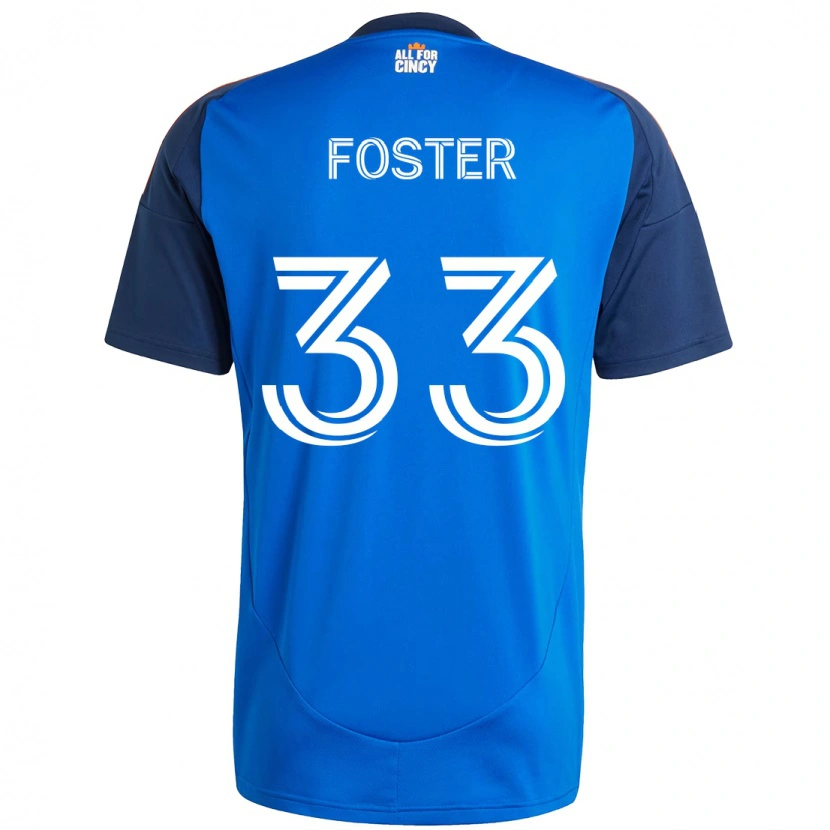 Danxen Men Isaiah Foster #33 Dark Blue Orange Home Jersey 2025/26 T-Shirt