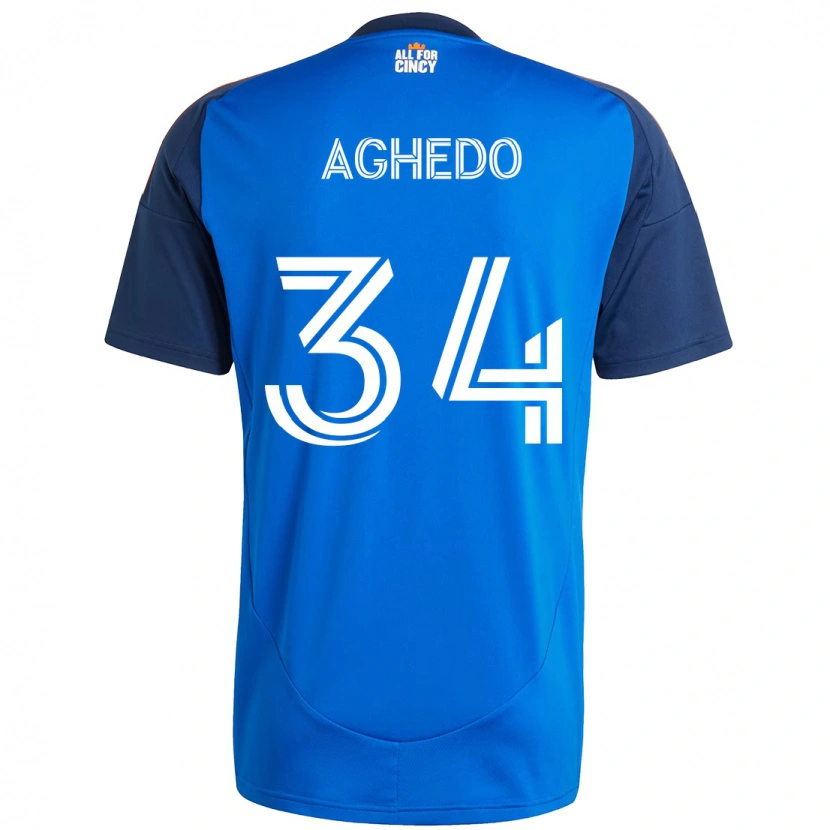 Danxen Men London Aghedo #34 Dark Blue Orange Home Jersey 2025/26 T-Shirt