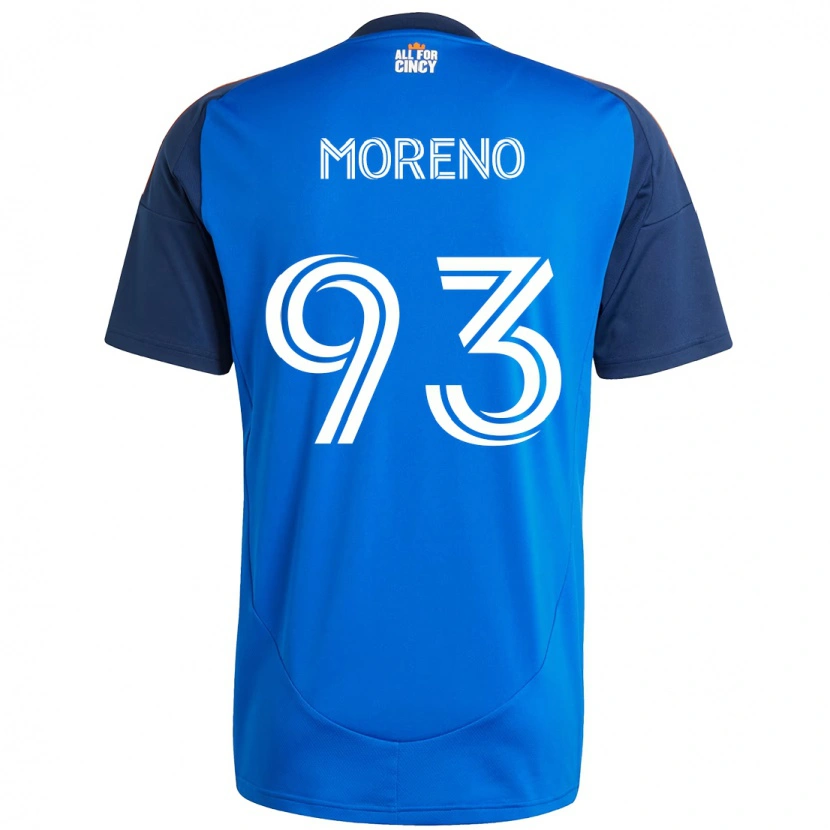 Danxen Men Júnior Moreno #93 Dark Blue Orange Home Jersey 2025/26 T-Shirt