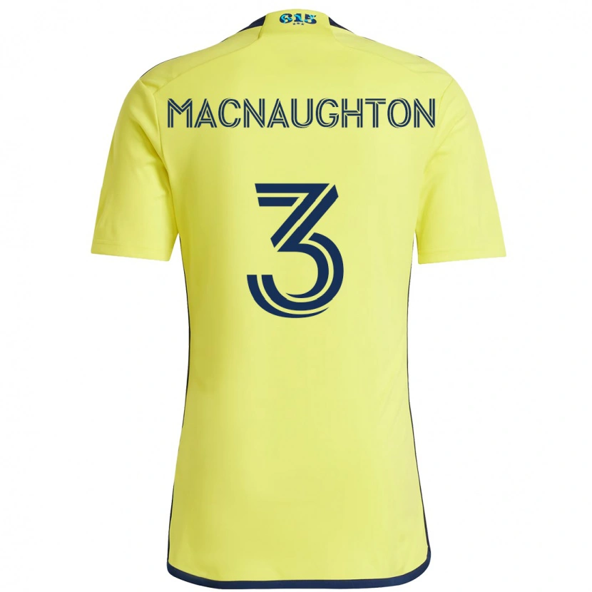 Danxen Men Lukas Macnaughton #3 Yellow Navy Blue Home Jersey 2025/26 T-Shirt
