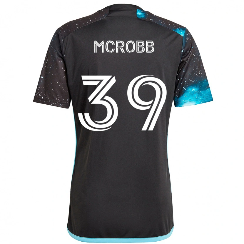 Danxen Men Finn Mcrobb #39 Black Blue Home Jersey 2025/26 T-Shirt