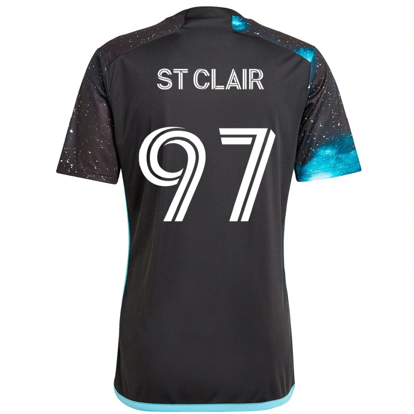 Danxen Men Dayne St. Clair #97 Black Blue Home Jersey 2025/26 T-Shirt