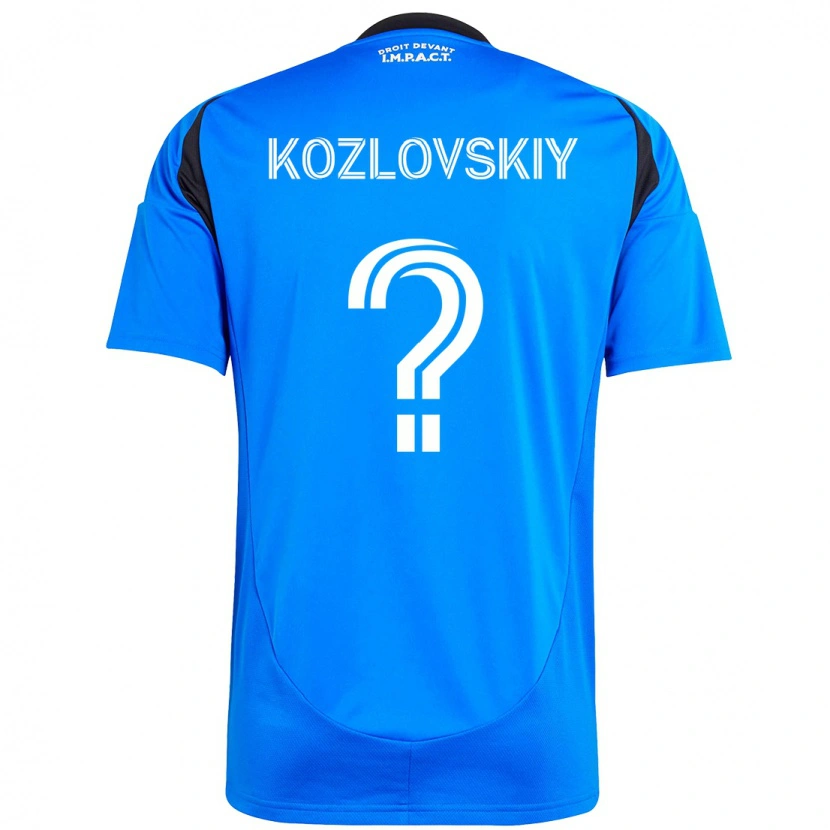 Danxen Men Sergei Kozlovskiy #0 Dark Blue Black Home Jersey 2025/26 T-Shirt