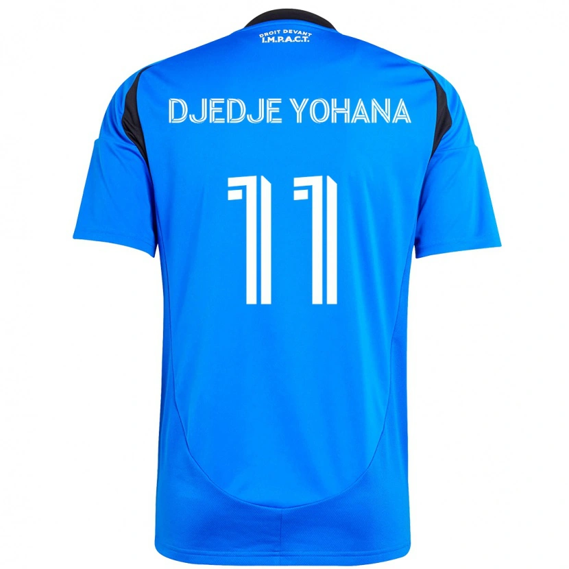 Danxen Men Kabie Djedje Yohana #11 Dark Blue Black Home Jersey 2025/26 T-Shirt