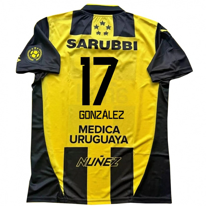 Danxen Men Luciano González #17 Yellow Black Home Jersey 2025/26 T-Shirt