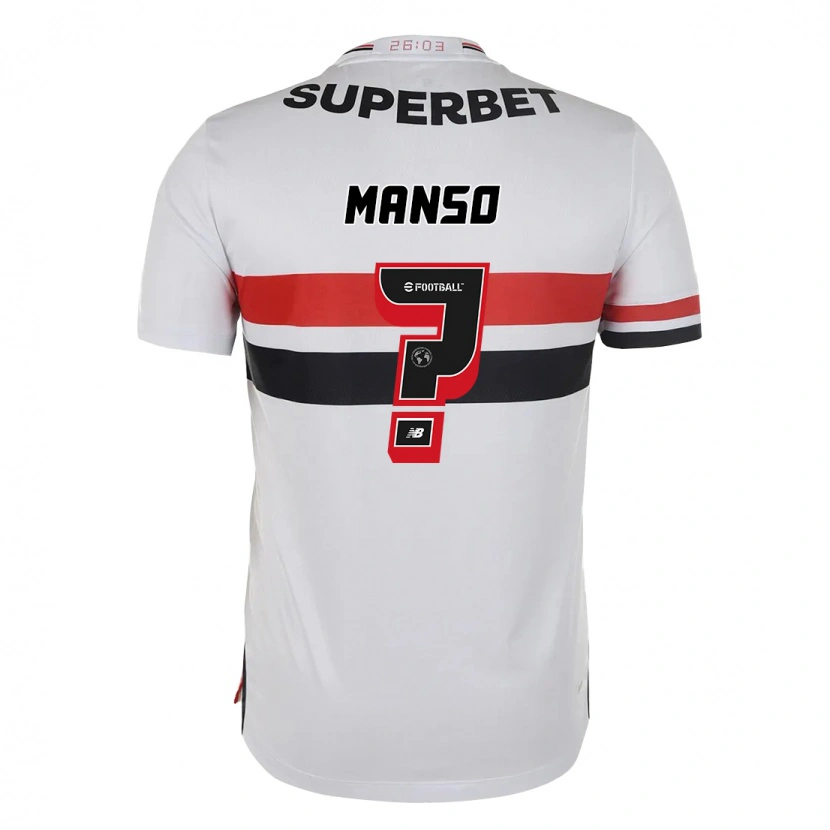 Danxen Men Mateus Manso #0 Red Black White Home Jersey 2025/26 T-Shirt