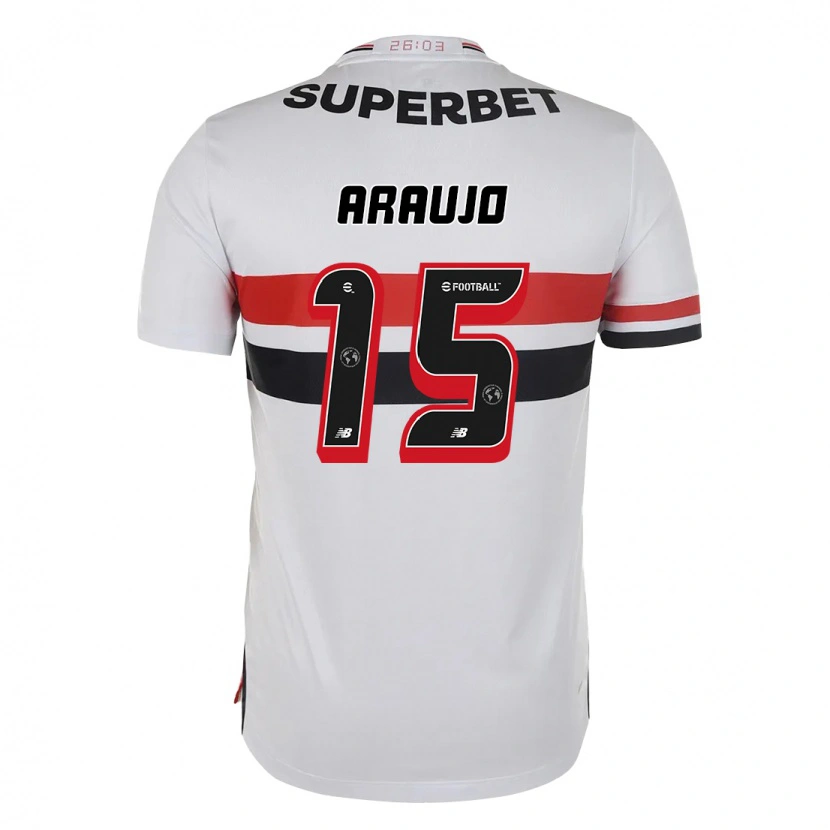 Danxen Men Michel Araújo #15 Red Black White Home Jersey 2025/26 T-Shirt
