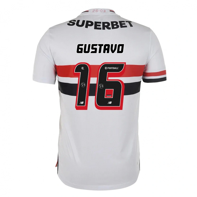 Danxen Men Luiz Gustavo #16 Red Black White Home Jersey 2025/26 T-Shirt
