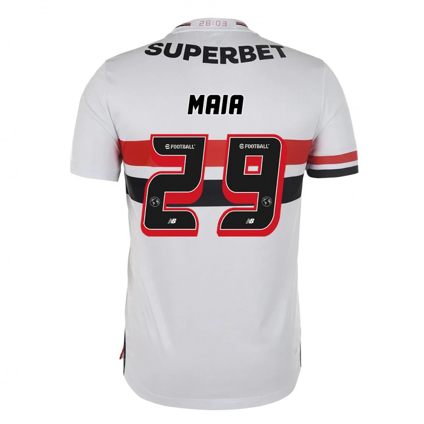 Danxen Men Pablo Maia #29 Red Black White Home Jersey 2025/26 T-Shirt