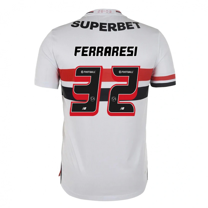 Danxen Men Nahuel Ferraresi #32 Red Black White Home Jersey 2025/26 T-Shirt