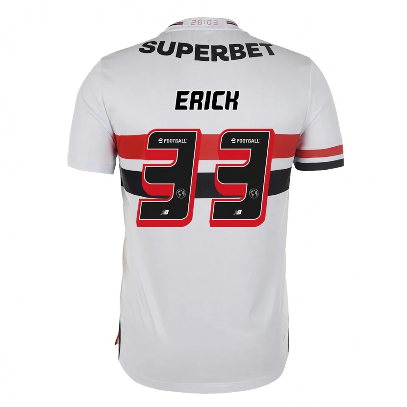 Danxen Men Erick #33 Red Black White Home Jersey 2025/26 T-Shirt