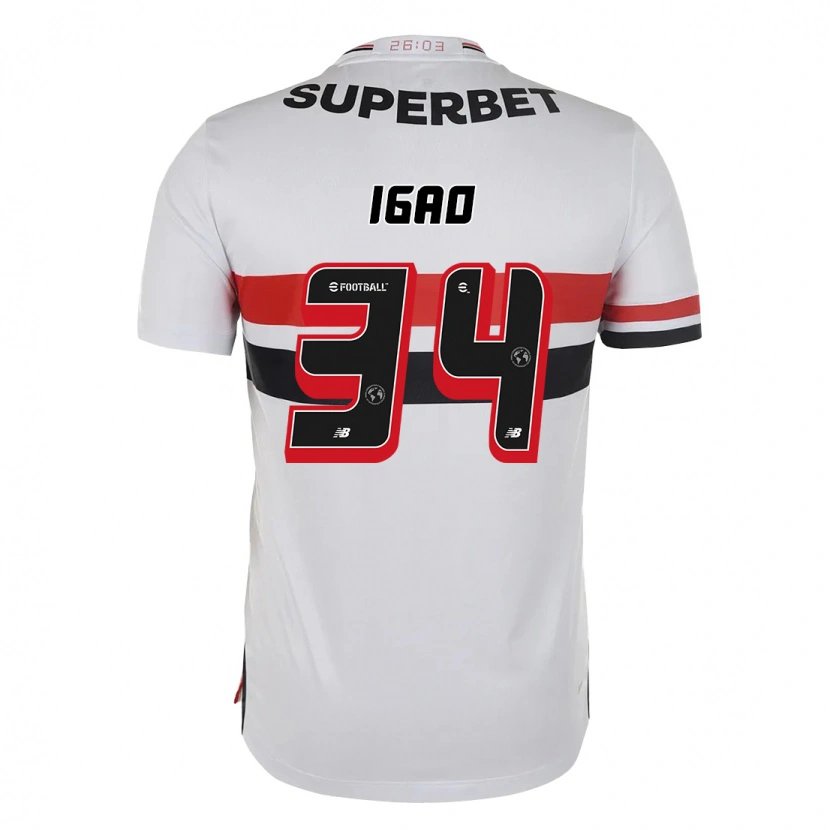 Danxen Men Igão #34 Red Black White Home Jersey 2025/26 T-Shirt