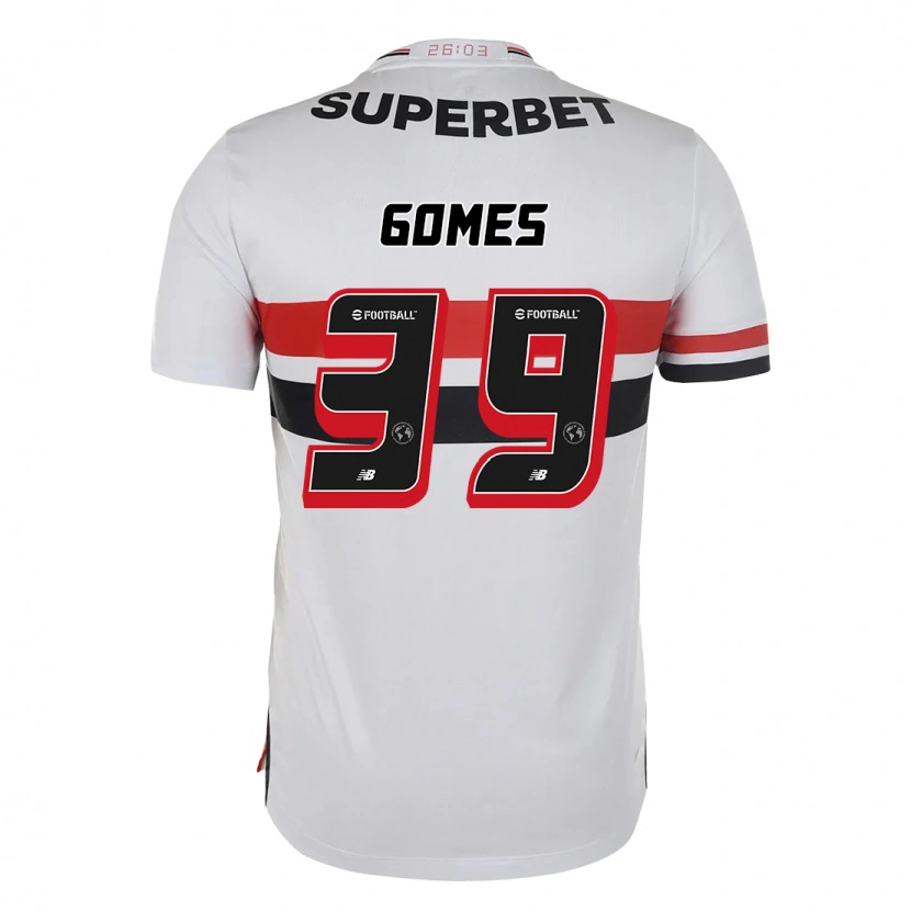 Danxen Men William Gomes #39 Red Black White Home Jersey 2025/26 T-Shirt