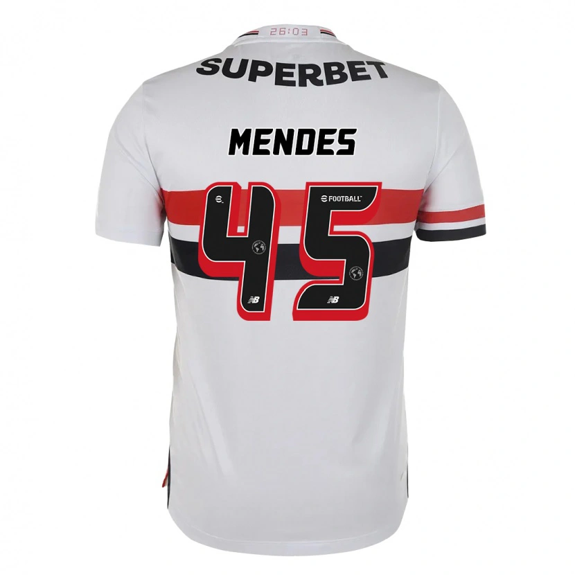 Danxen Men Nathan Mendes #45 Red Black White Home Jersey 2025/26 T-Shirt