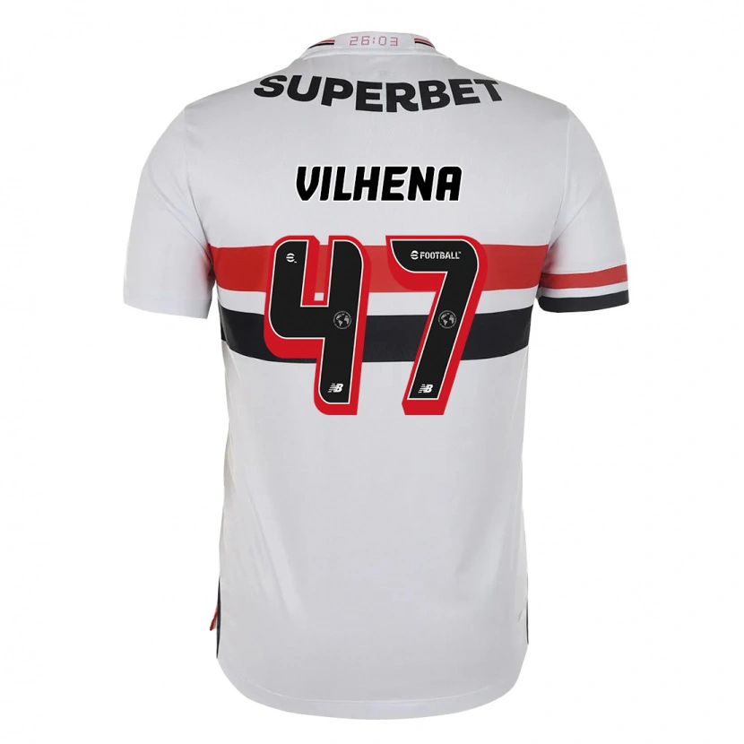 Danxen Men Pedro Vilhena #47 Red Black White Home Jersey 2025/26 T-Shirt