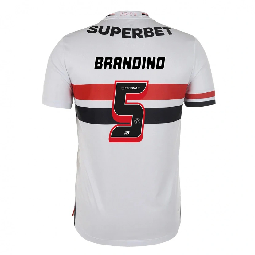 Danxen Men Kika Brandino #5 Red Black White Home Jersey 2025/26 T-Shirt