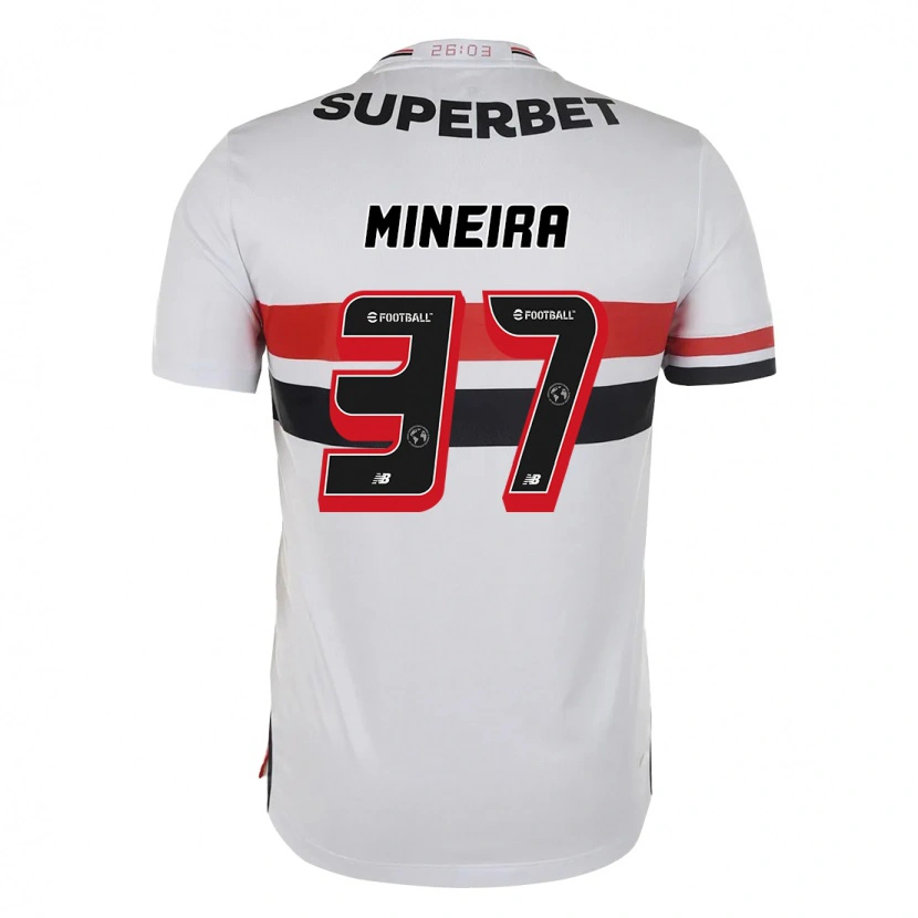 Danxen Men Rafa Mineira #37 Red Black White Home Jersey 2025/26 T-Shirt