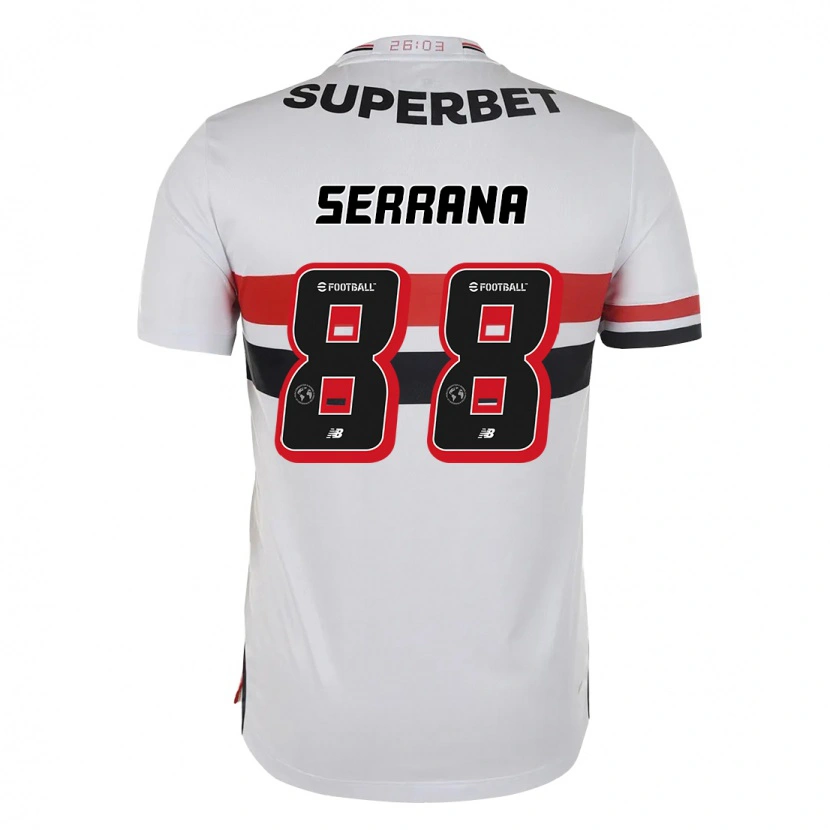 Danxen Men Serrana #88 Red Black White Home Jersey 2025/26 T-Shirt