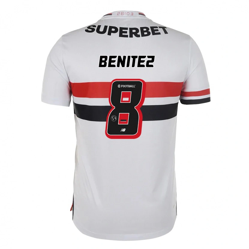 Danxen Men Martin Benitez #8 Red Black White Home Jersey 2025/26 T-Shirt