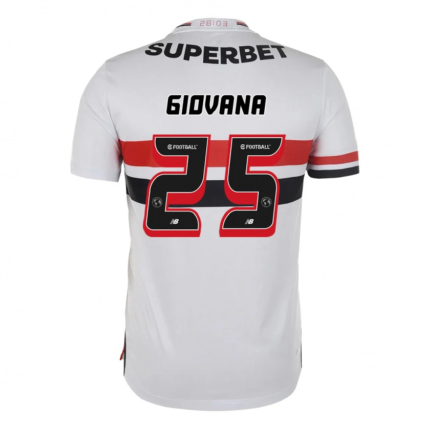 Danxen Men Giovana #25 Red Black White Home Jersey 2025/26 T-Shirt