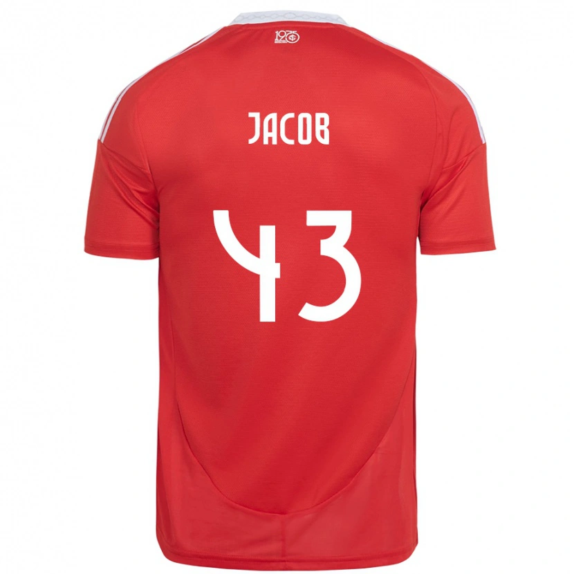 Danxen Men Bernardo Jacob #43 Red White Home Jersey 2025/26 T-Shirt
